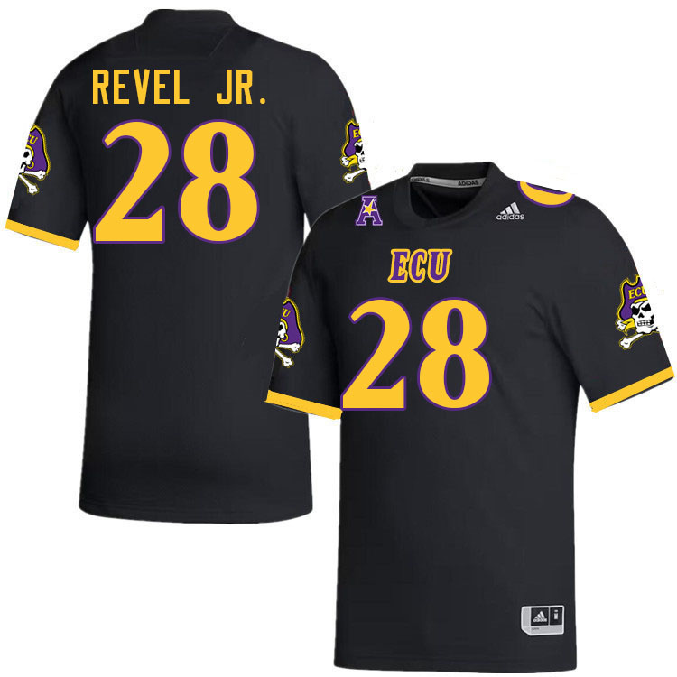 East Carolina Pirates #28 Shavon Revel Jr. College Football Jerseys,Uniforms-Black